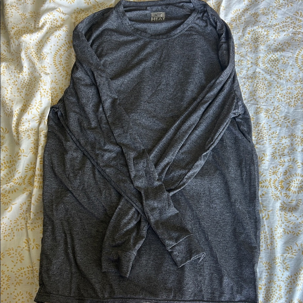 32 Degrees Heather Gray Long Sleeve Shirt